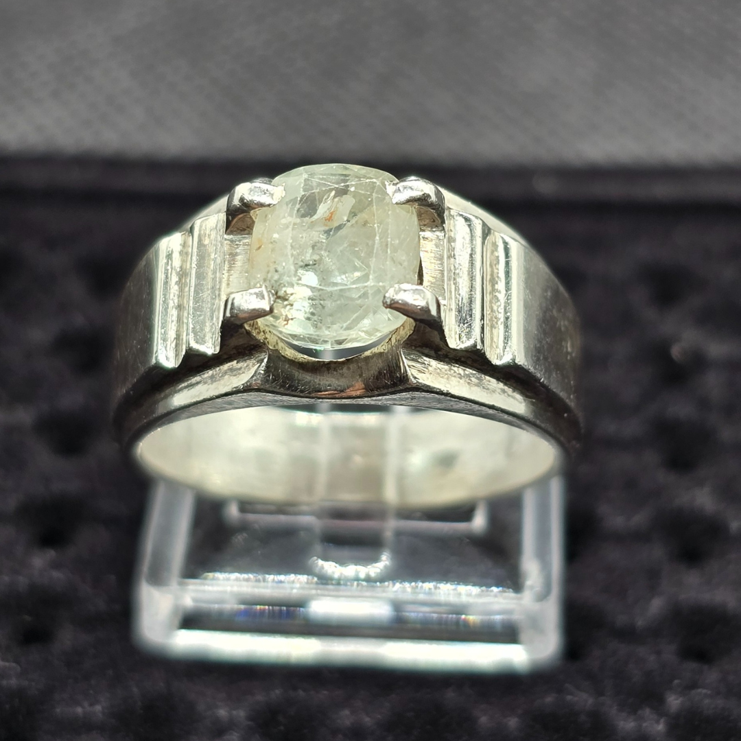 Natural, untreated Topaz Silver Ring