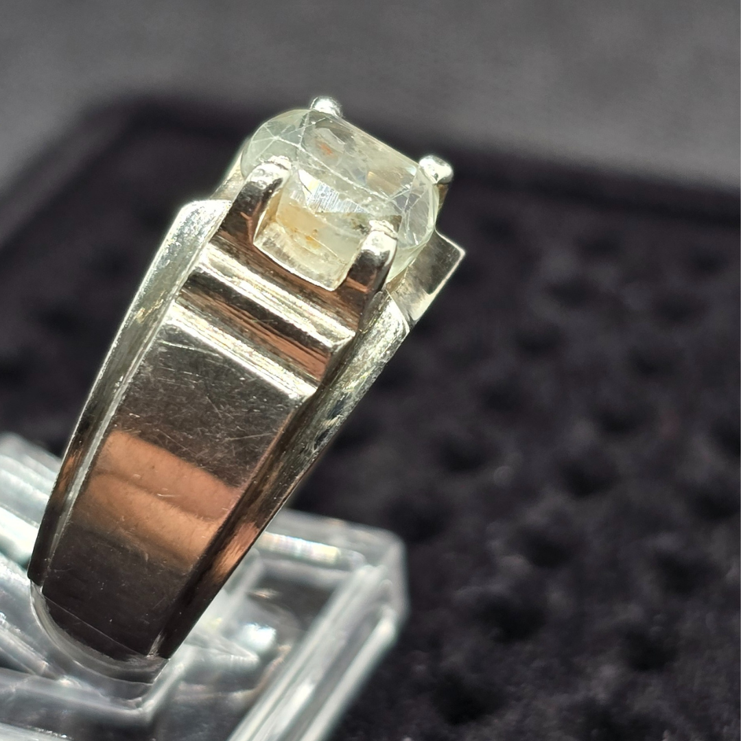 Natural, untreated Topaz Silver Ring