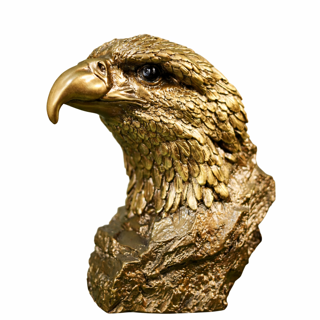 Big Eagle Face Statue