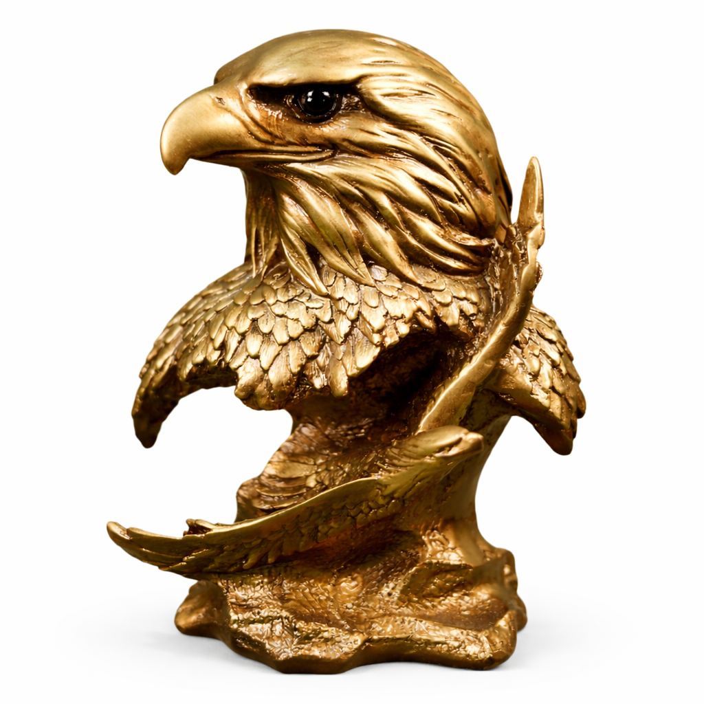 Dual Eagle Statue