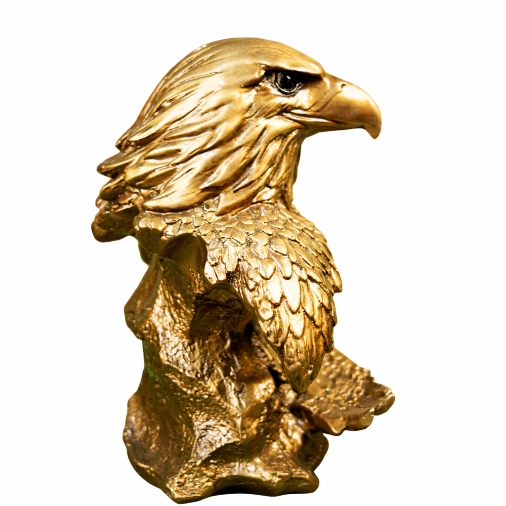 Dual Eagle Statue