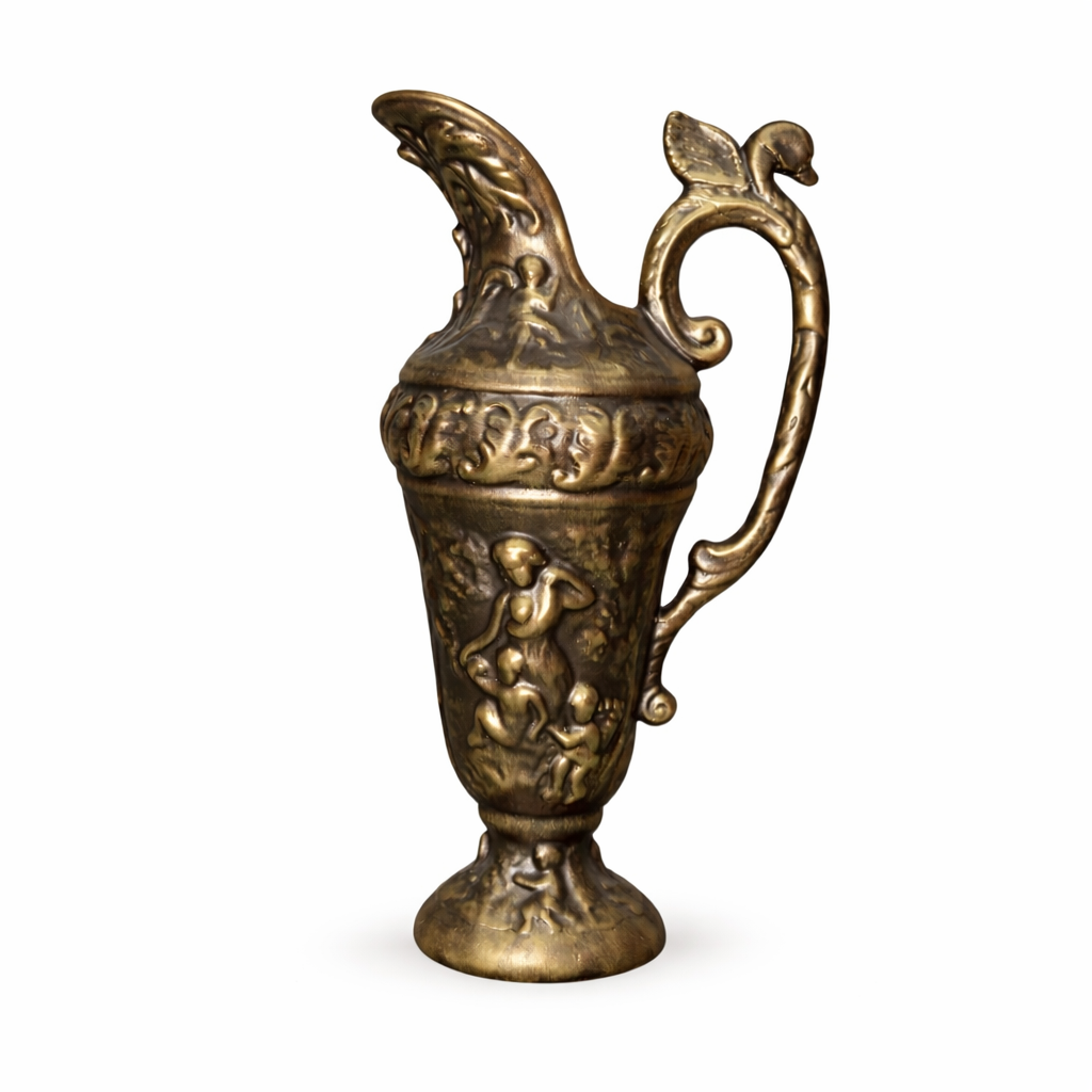 Cherub Art Jug Vase