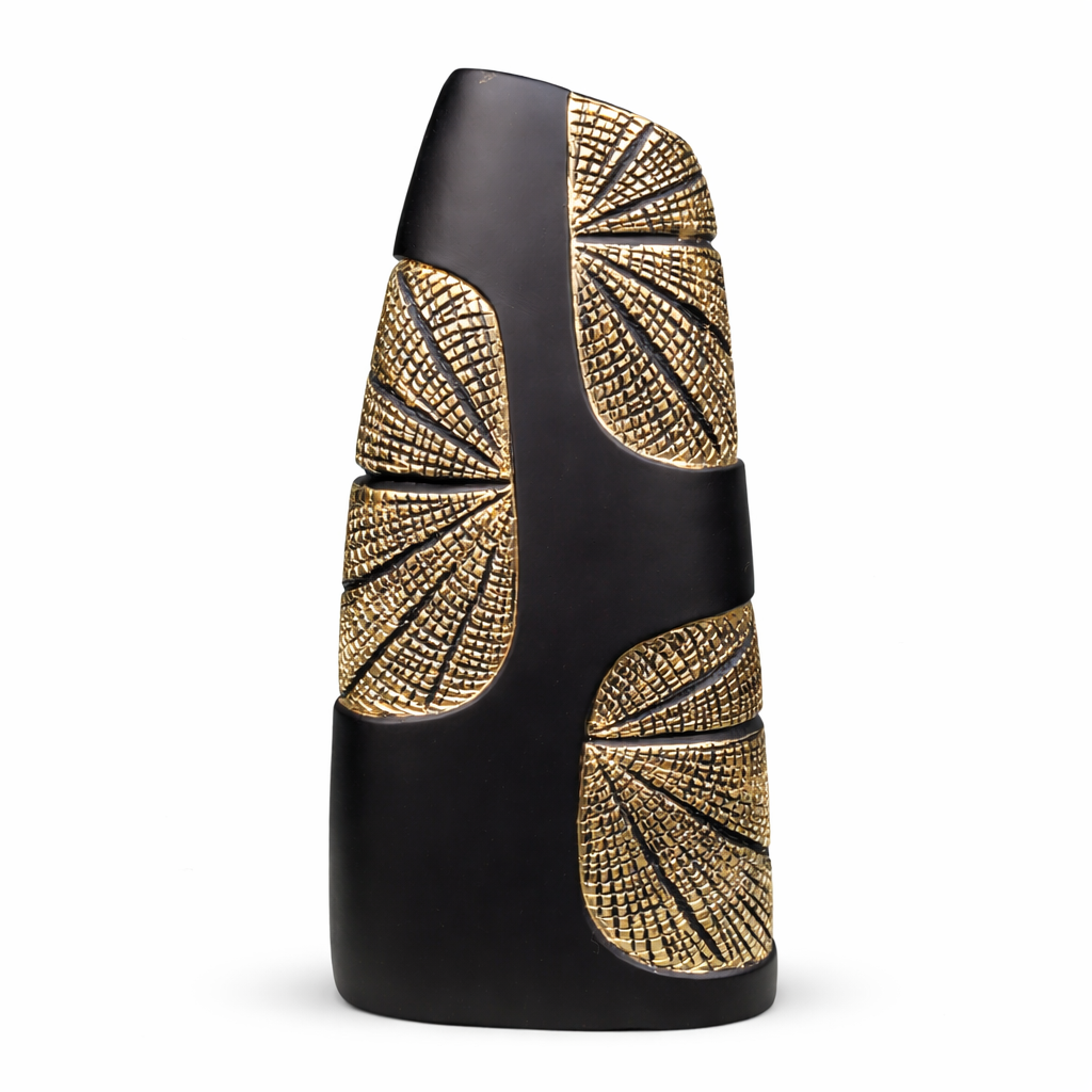 Midnight Leaf Vase