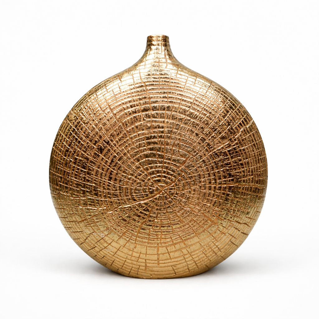 Big Crack Shaped Round Vase