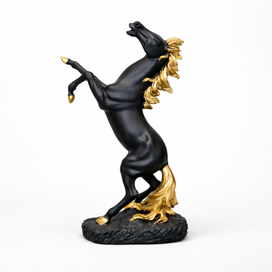 Horse Jumping Statue