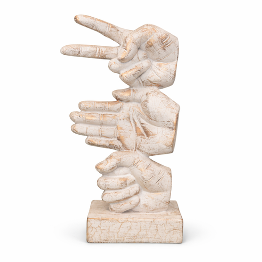 Rock Paper Scissors Statue