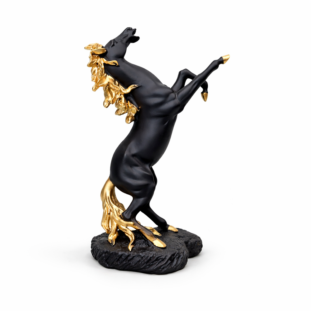 Horse Jumping Statue