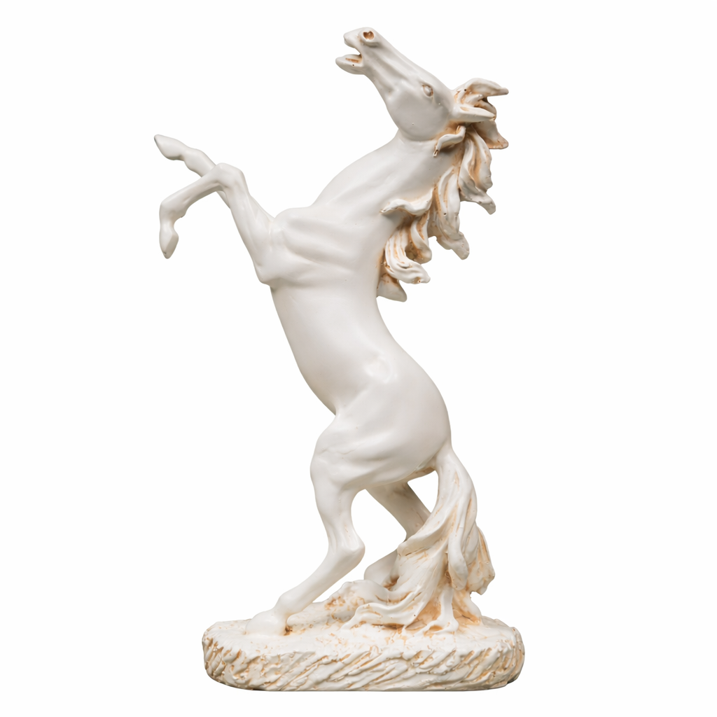 Horse Jumping Statue